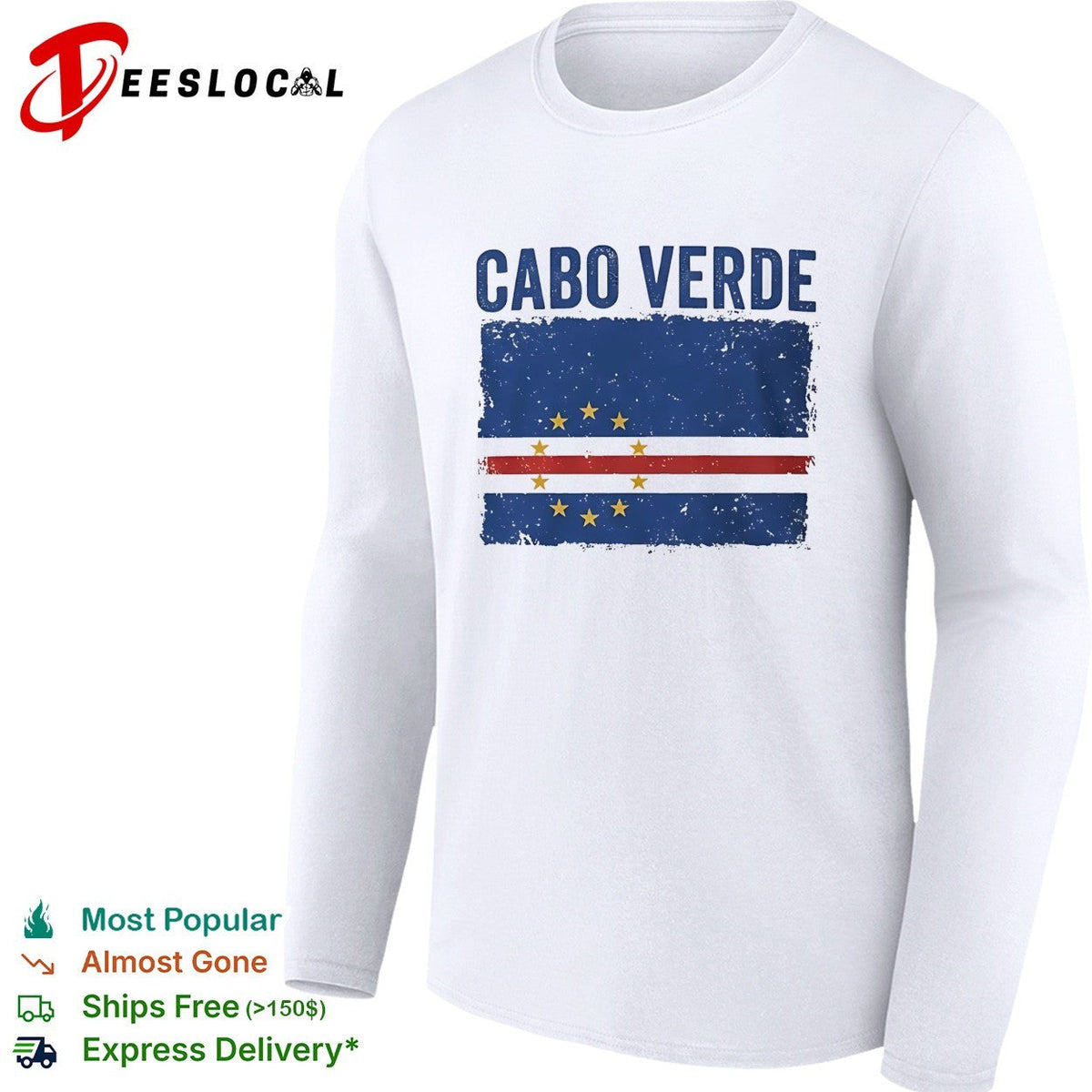 Cabo Verde retro flag shirt Unisex