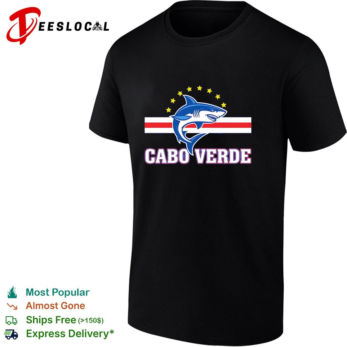 Cabo Verde shark mascot crest shirt Unisex