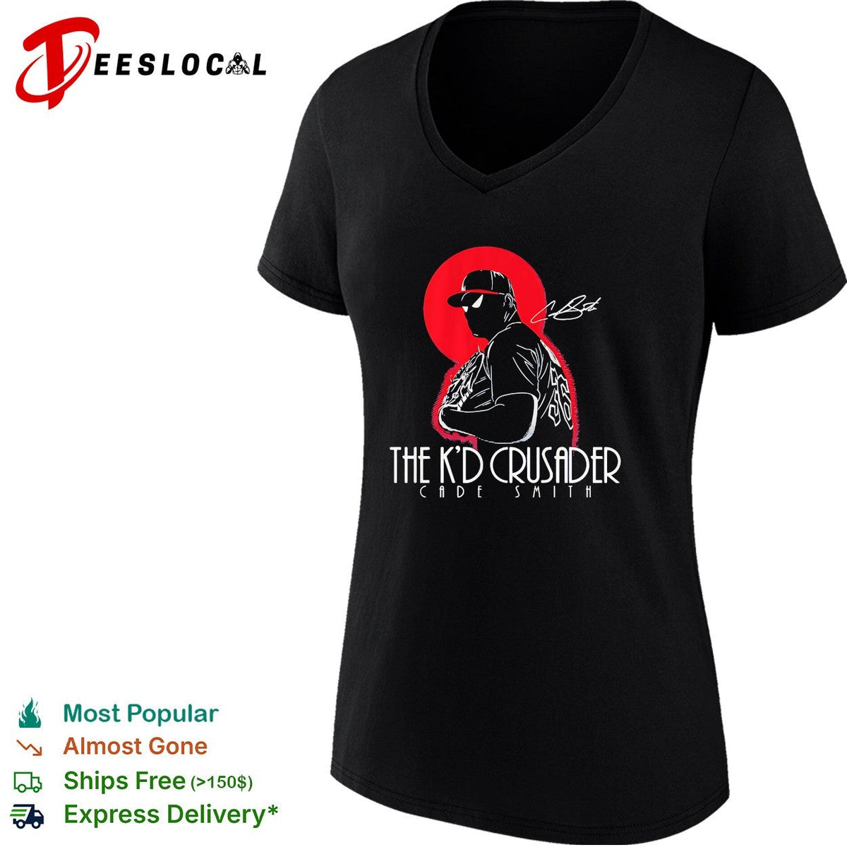 Cade Smith The K’d Crusader baseball player graphic shirt Unisex