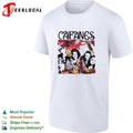 Caifanes band portrait collage with floral border illustration graphic shirt Unisex