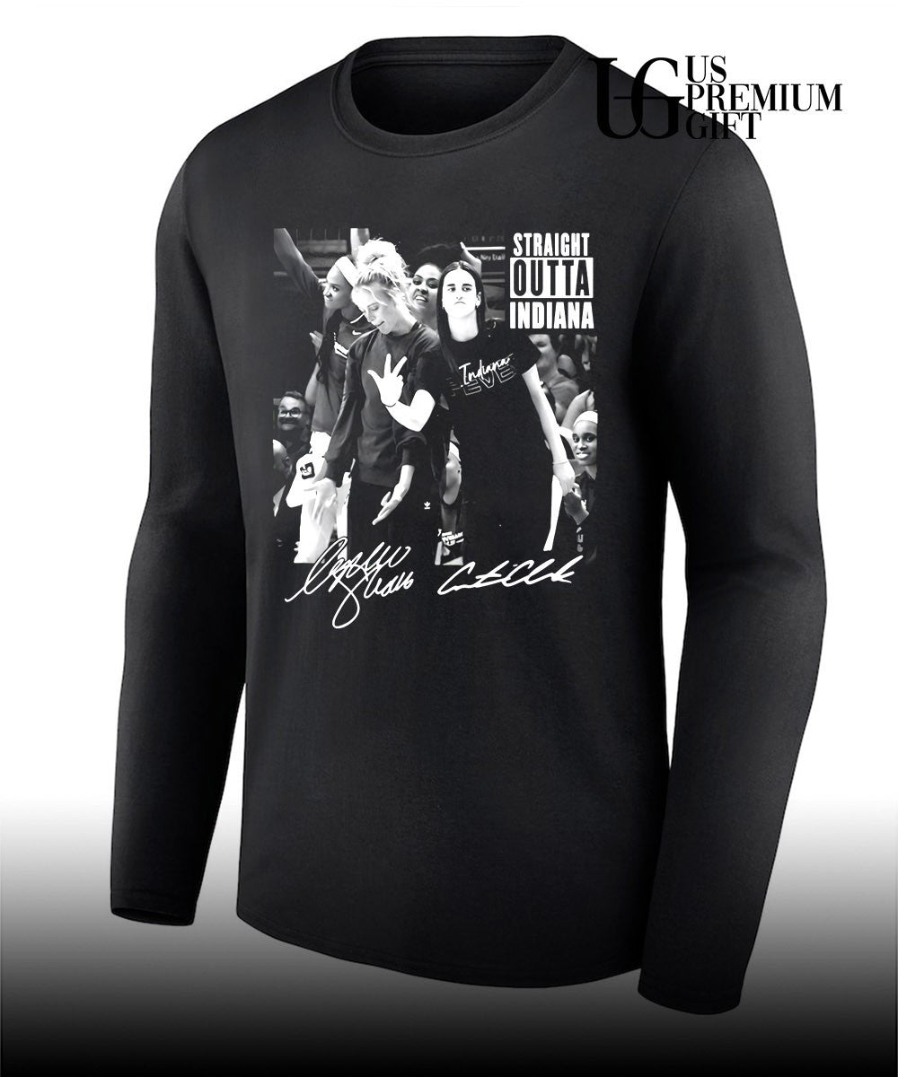 Caitlin Clark Fever Straight Outta Indiana Cunningham signature shirt Unisex
