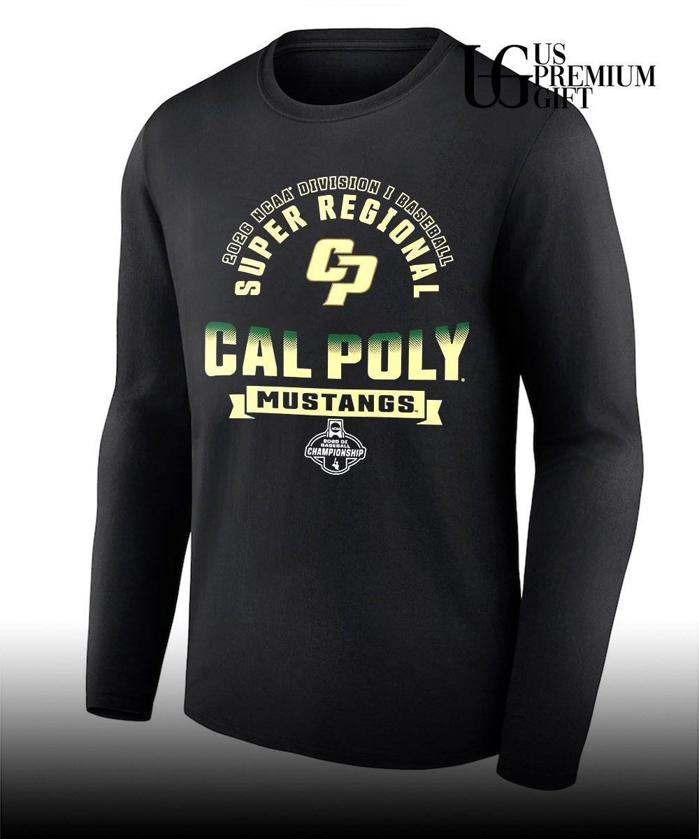 Cal Poly Mustangs 2026 NCAA Division I Baseball Super Regional Championship shirt Unisex