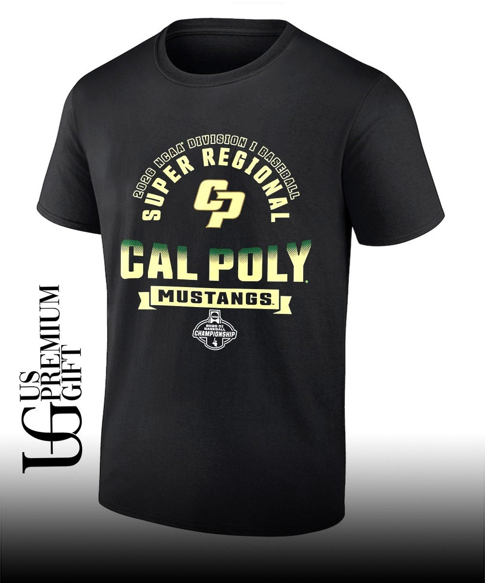 Cal Poly Mustangs 2026 NCAA Division I Baseball Super Regional Championship shirt Unisex