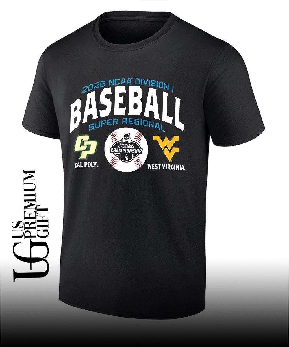 Cal Poly Mustangs vs West Virginia Mountaineers 2026 NCAA Division I Baseball Super Regional shirt