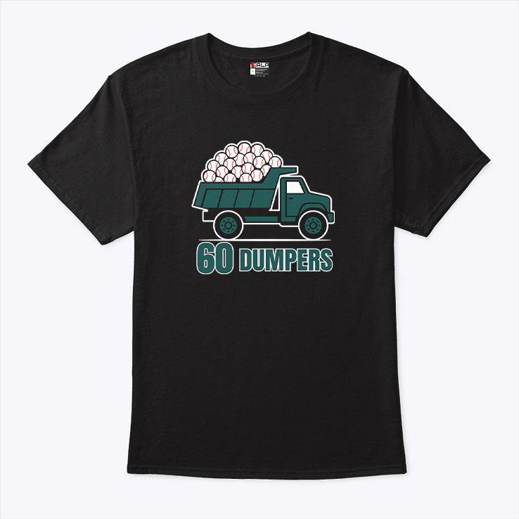 Seattle Mariners Cal Raleigh Big Dumper 60 Dumpers Historic Season Baseball Shirt Unisex