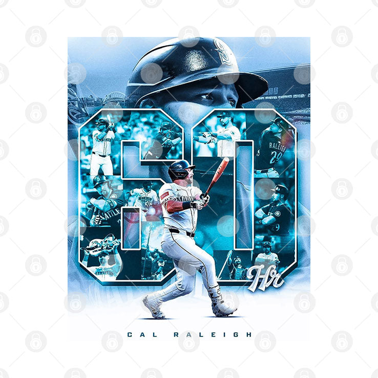 Cal Raleigh Mariners 60 Home Runs T Shirt Unisex
