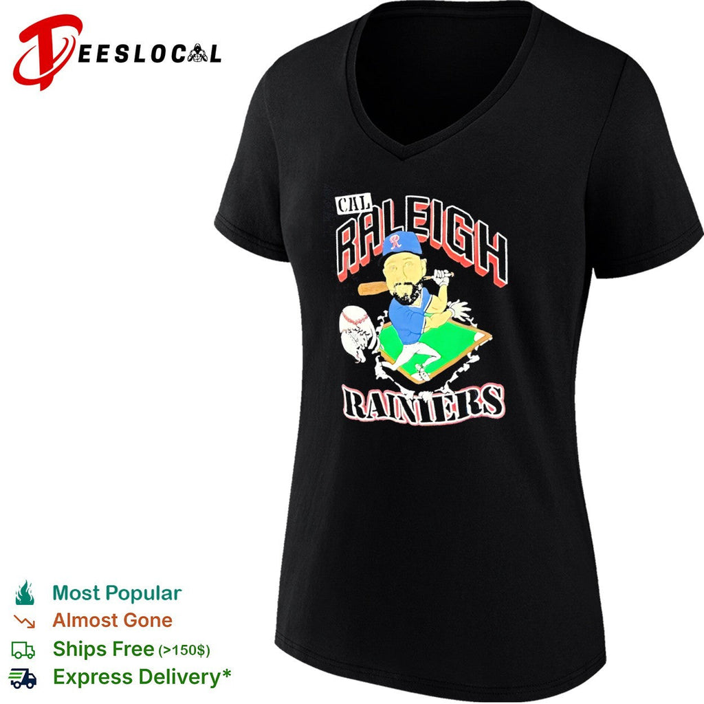 Cal Raleigh Tacoma Rainiers Minor League Baseball Caricature shirt Unisex