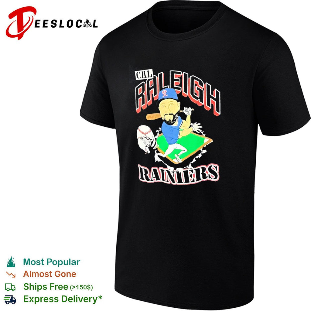 Cal Raleigh Tacoma Rainiers Minor League Baseball Caricature shirt Unisex