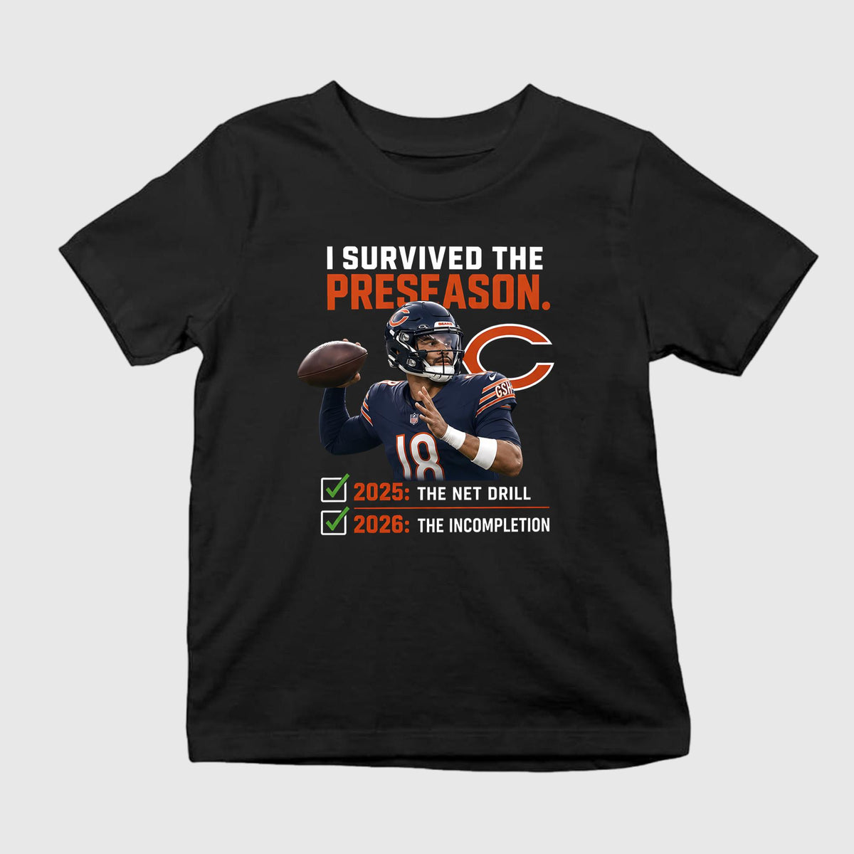 Caleb Williams I Survived The Preseason Shirt