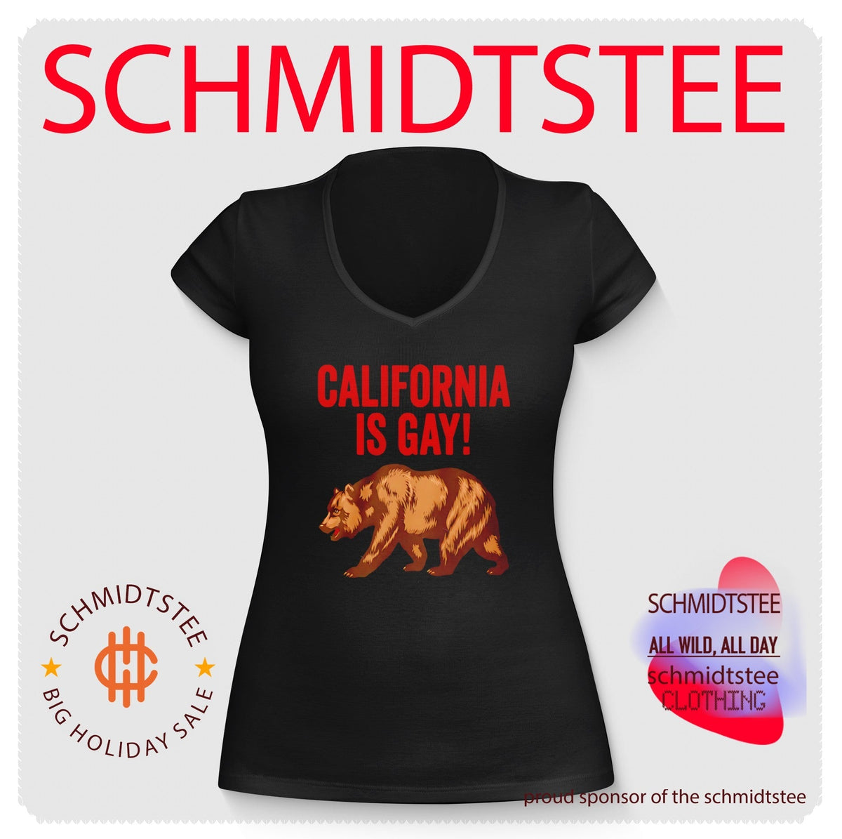 California Is Gay bear shirt Unisex