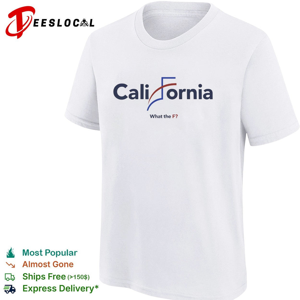 California What the F political parody design shirt Unisex