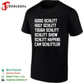 Cam Schlittler hockey player Schlitt happens wordplay bold stacked text fan shirt Unisex
