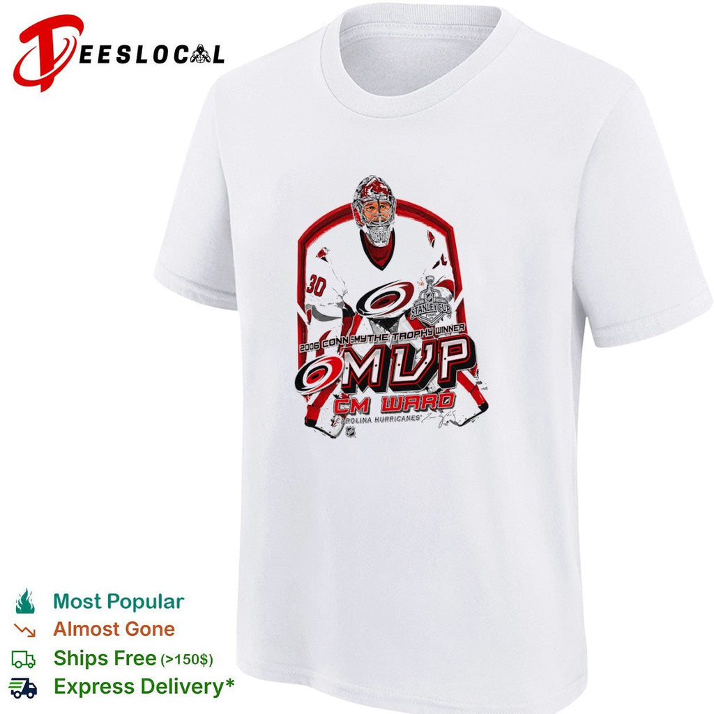 Cam Ward Carolina Hurricanes 2006 Conn Smythe Trophy Winner MVP hockey shirt Unisex