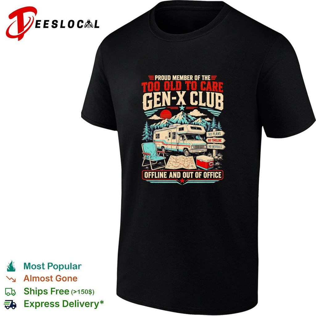 Camper gen x club offline and out of office shirt Unisex