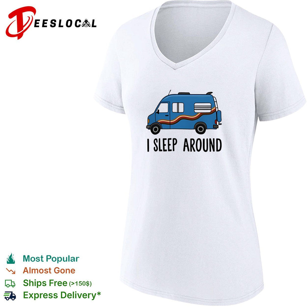 Camper van I sleep around shirt Unisex