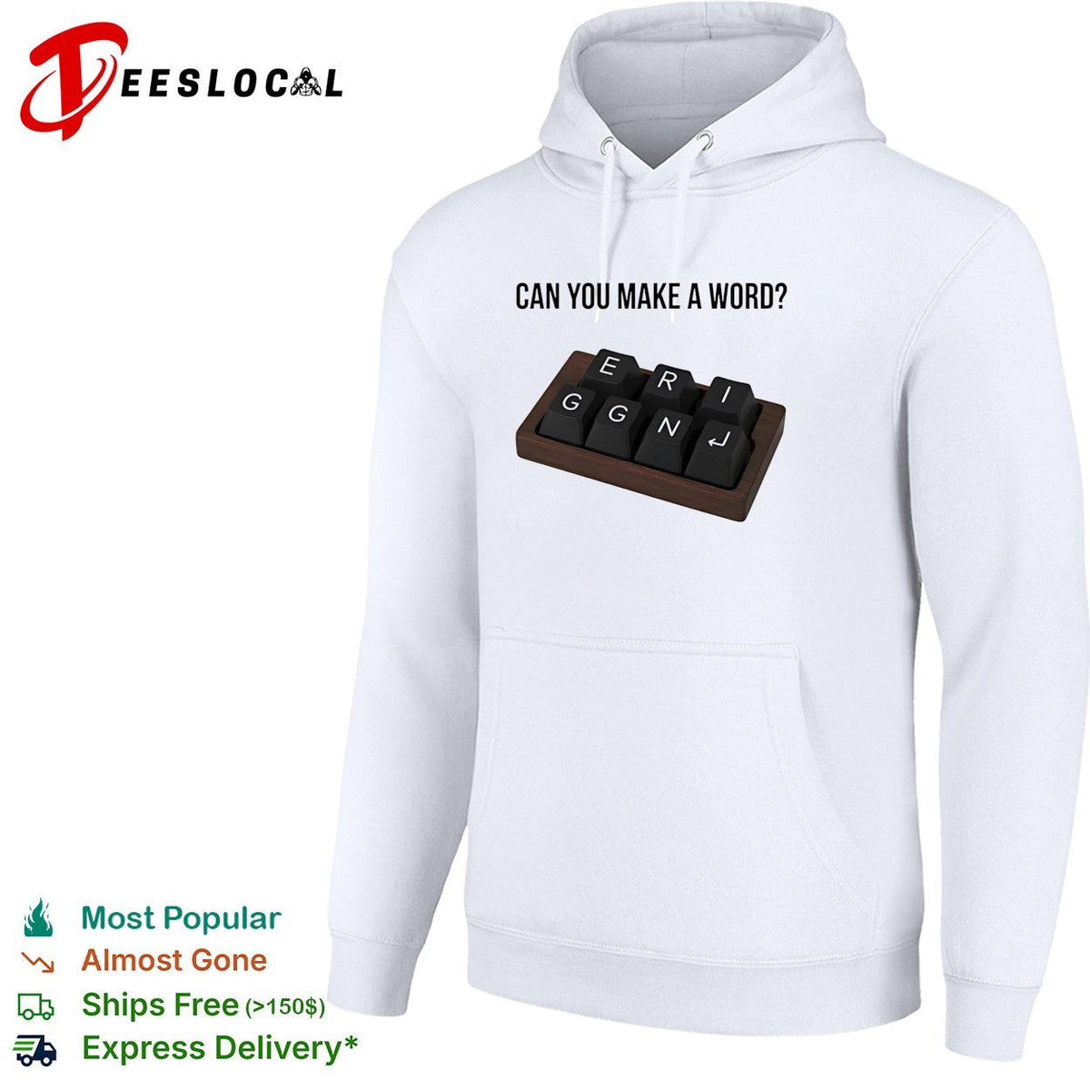 Can you make a word E R I G G N shirt Unisex