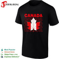 Canada maple leaf bold repeated stacked text shirt Unisex