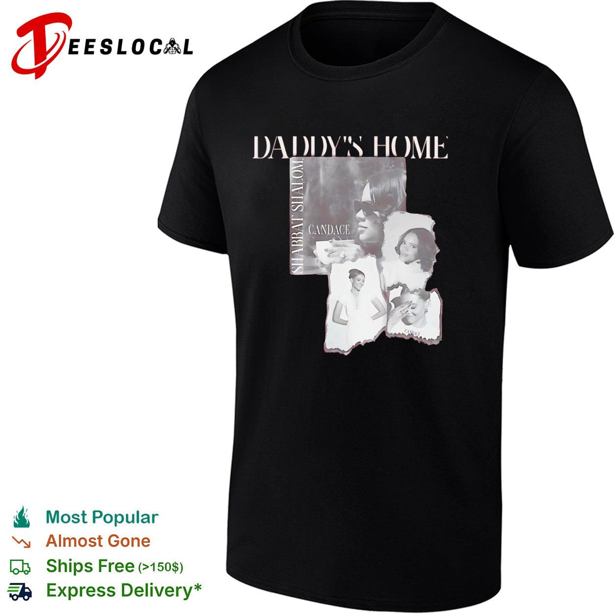 Candace Owens Daddy’s Home Shabbat Shalom Graphic Aesthetic shirt Unisex