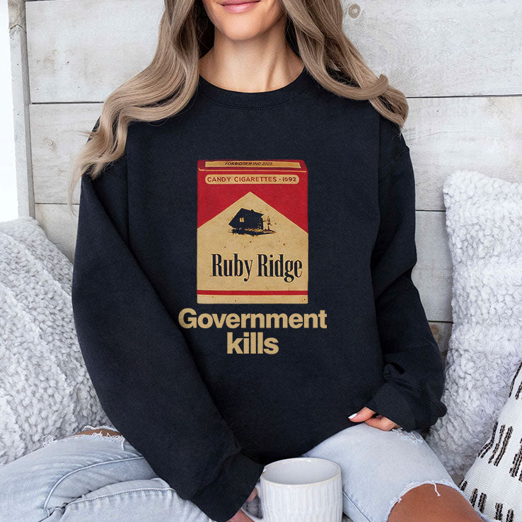 Candy Cigarettes Ruby Ridge Government Kills T Shirt Unisex