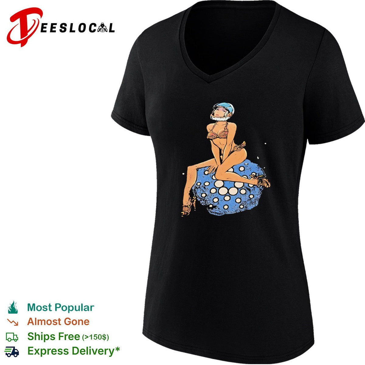 Cardano Pin Up Astronaut Crypto Space Digital Currency Technology Asset shirt Unisex