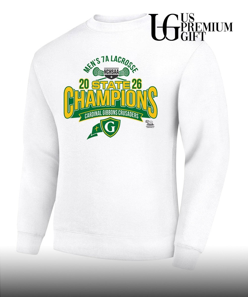 Cardinal Gibbons Raleigh Men’s NCHSAA 7A Lacrosse State Champions 2026 shirt Unisex