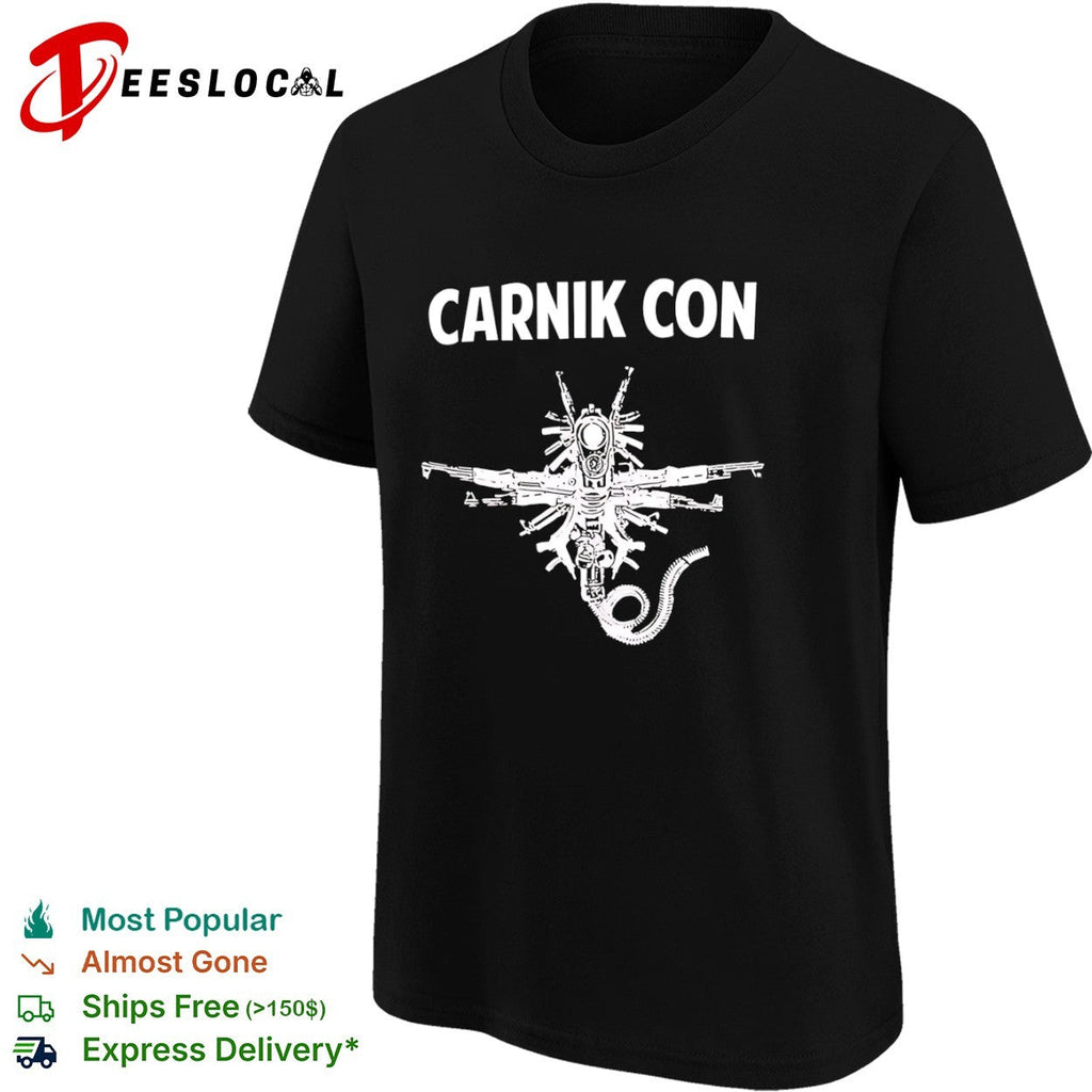 Carnik Con Alien Xenomorph Firearm Construct Gun Culture Shirt Unisex