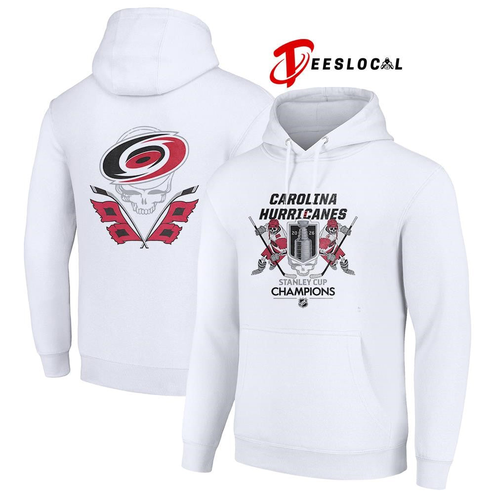 Carolina Huricanes Stanley Cup champions skeletons graphic shirt Unisex