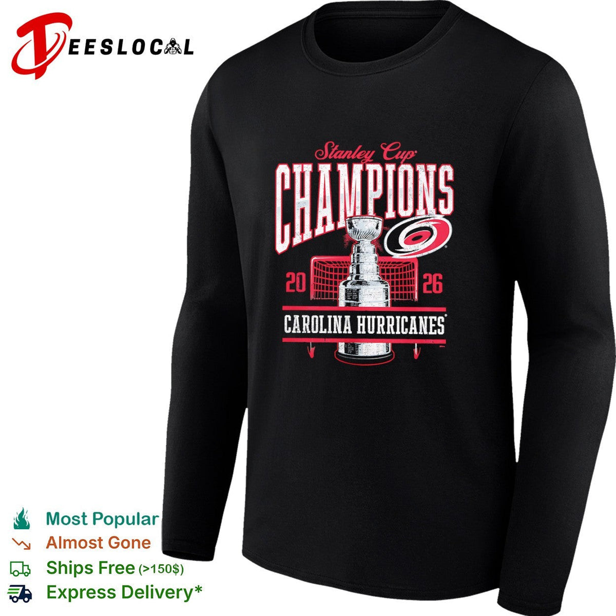 Carolina Hurricanes 2026 Stanley Cup Champions the hockey shirt Unisex