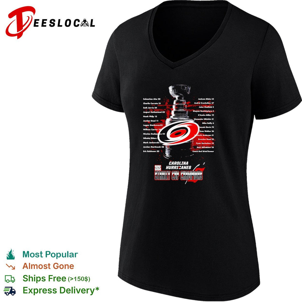 Carolina Hurricanes 2026 Stanley Cup champions full roster list shirt Unisex