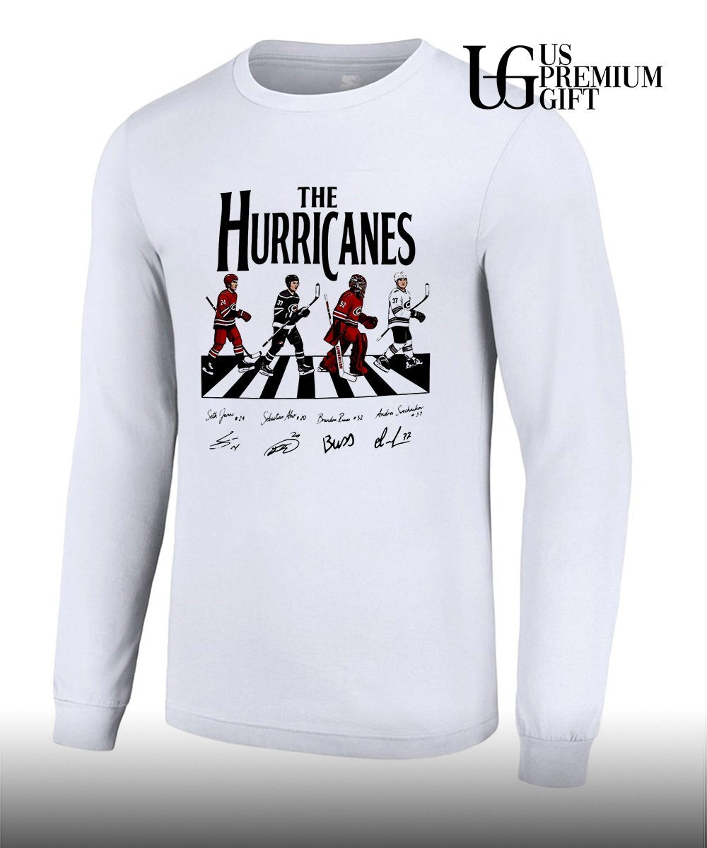 Carolina Hurricanes 4 players abbey road signature shirt Unisex