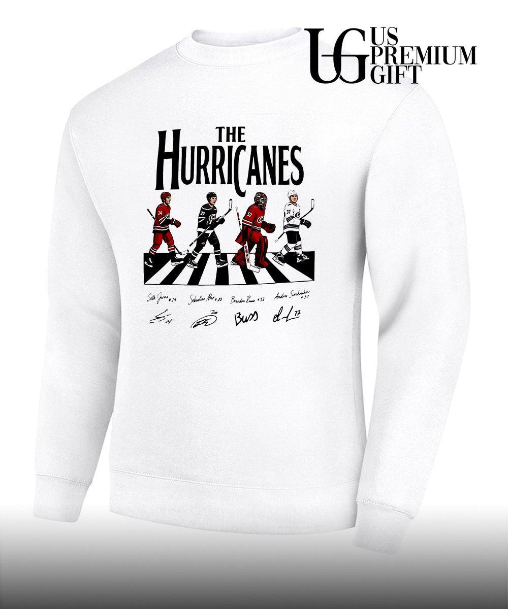 Carolina Hurricanes 4 players abbey road signature shirt Unisex