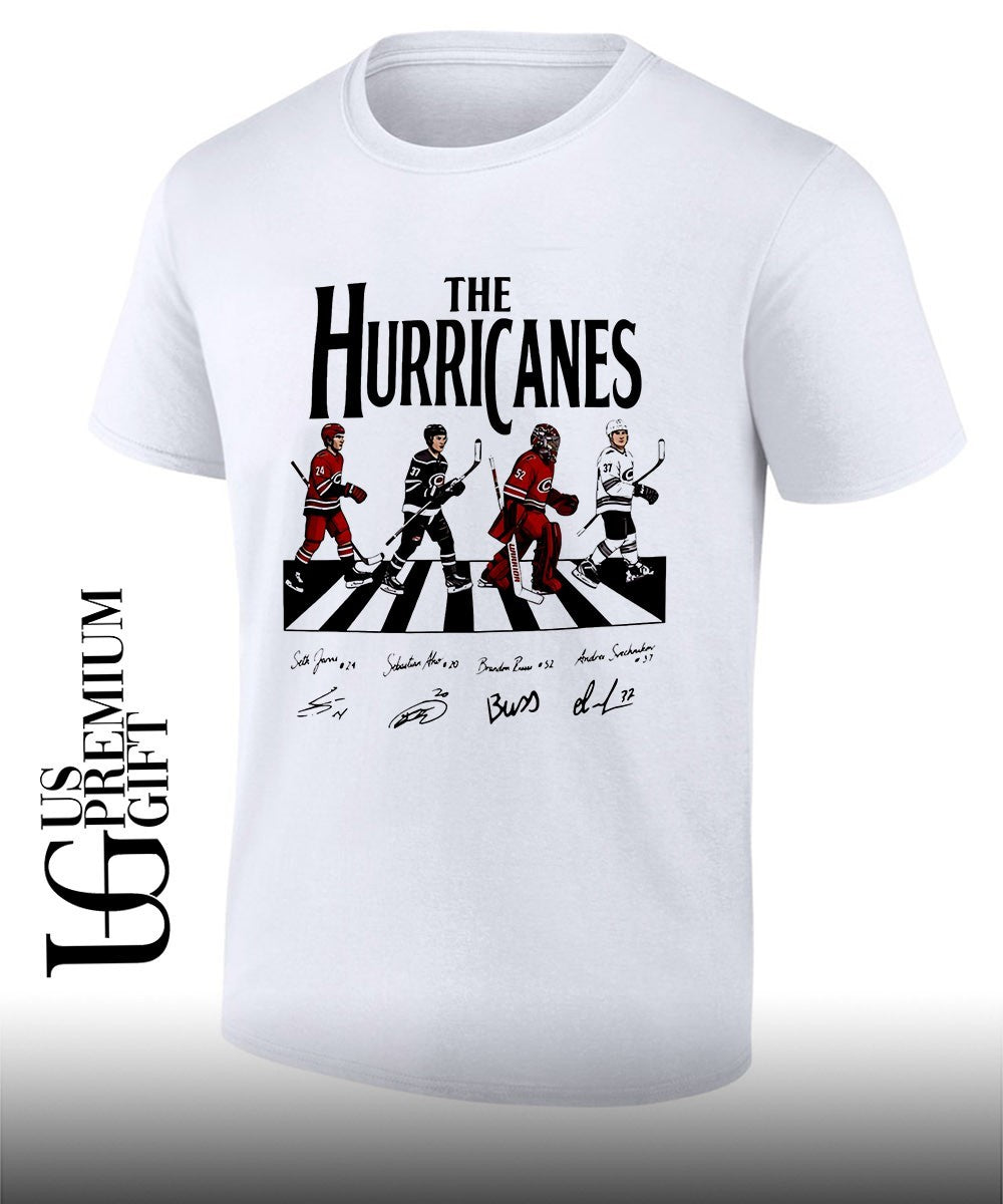Carolina Hurricanes 4 players abbey road signature shirt Unisex
