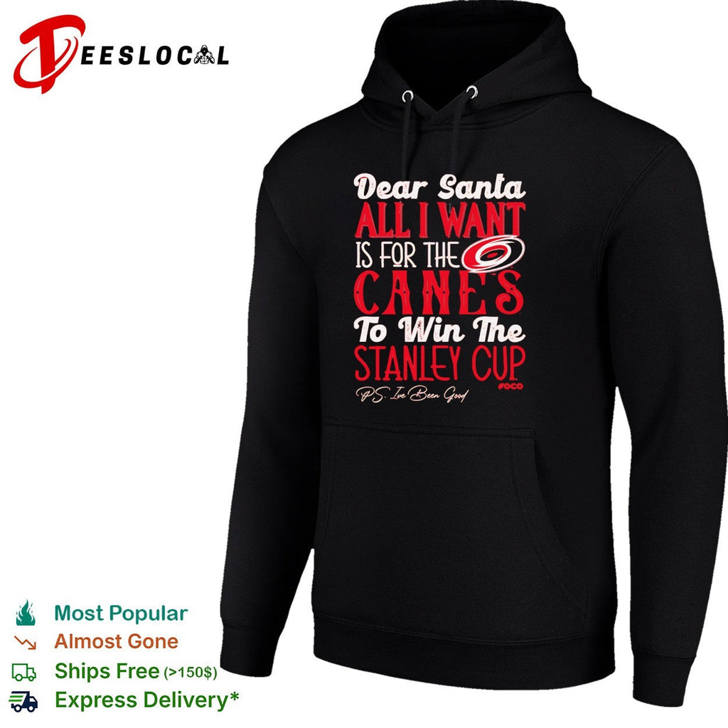 Carolina Hurricanes Dear Santa All I Want Is for the Canes to Win the Stanley Cup shirt Unisex