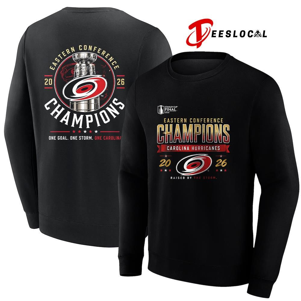 Carolina Hurricanes Eastern Conference final celebration raised by the Storm trophy shirt Unisex