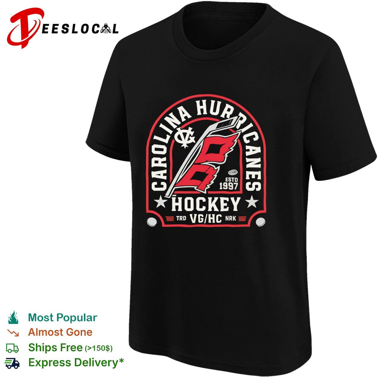 Carolina Hurricanes Hockey Estd 1997 TRD VG HC NRK shirt Unisex