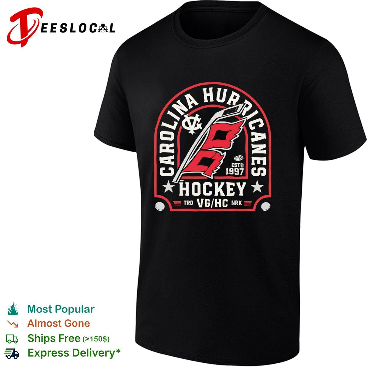 Carolina Hurricanes Hockey Estd 1997 TRD VG HC NRK shirt Unisex