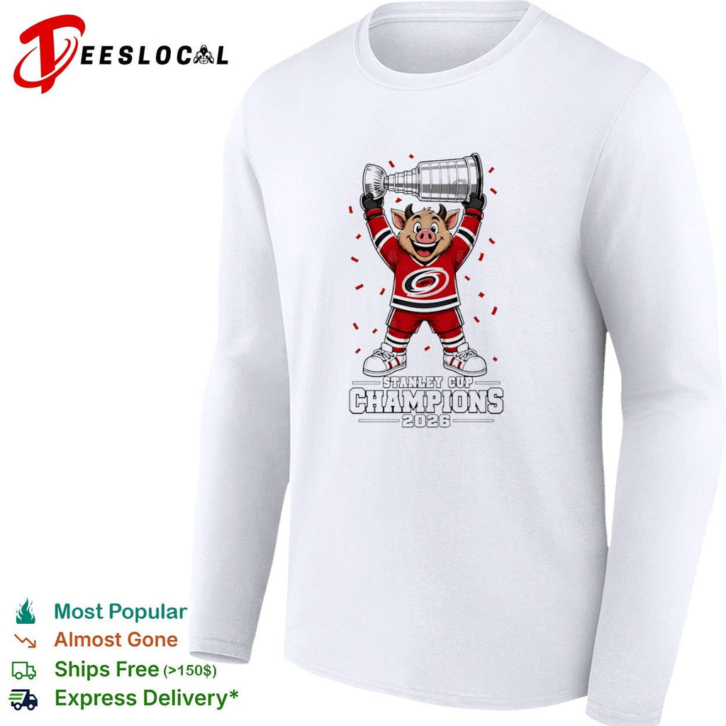 Carolina Hurricanes Mascot Stanley Cup Champions 2026 NHL shirt Unisex