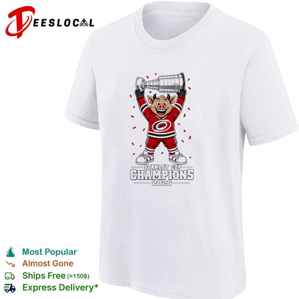 Carolina Hurricanes Mascot Stanley Cup Champions 2026 NHL shirt Unisex