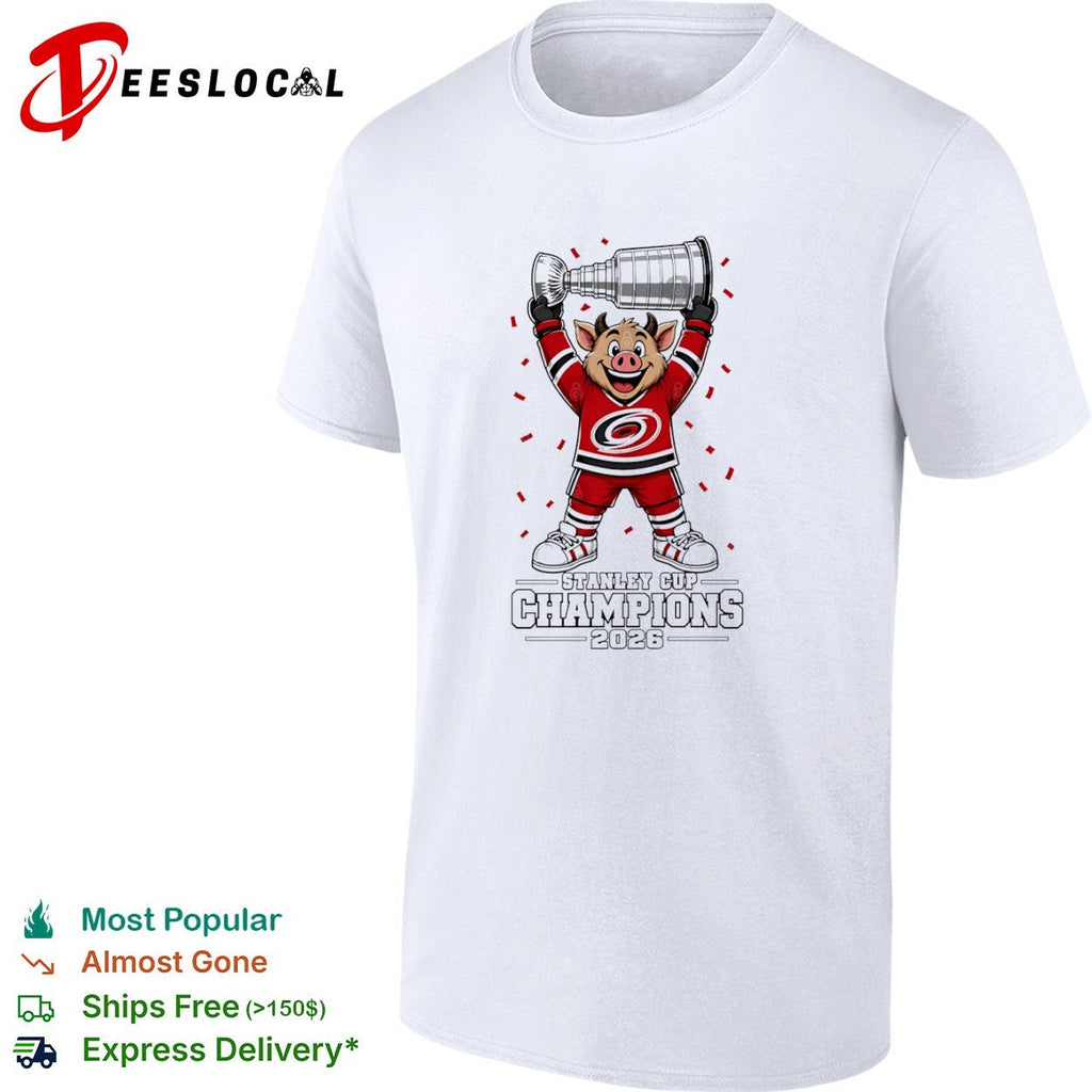 Carolina Hurricanes Mascot Stanley Cup Champions 2026 NHL shirt Unisex