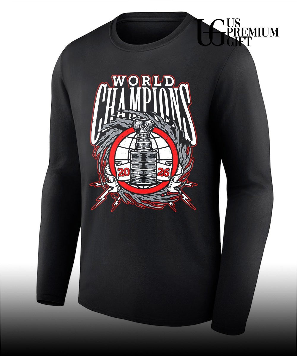 Carolina Hurricanes NHL World Champions 2026 trophy shirt Unisex