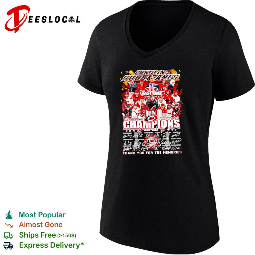 Carolina Hurricanes Rod BrindAmour Champions 2025 2026 NHL shirt Unisex