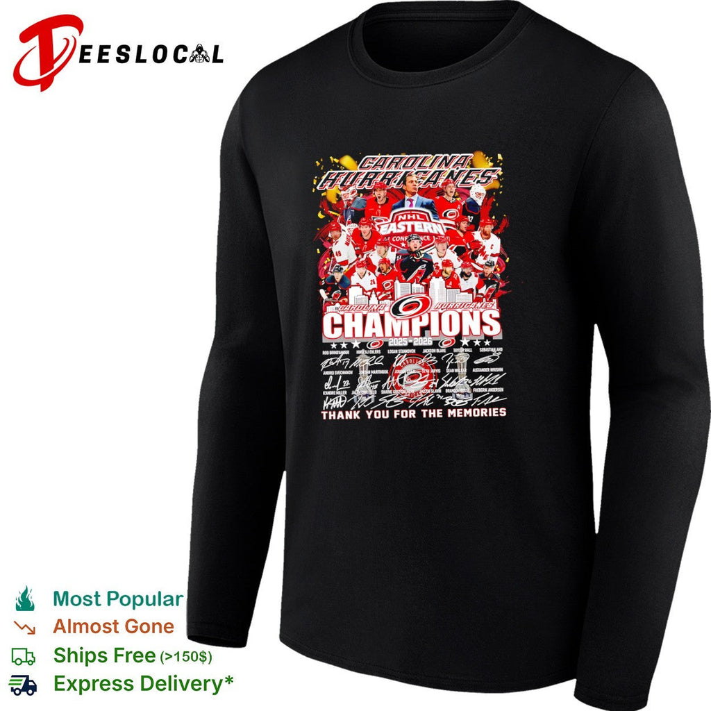 Carolina Hurricanes Rod BrindAmour Champions 2025 2026 NHL shirt Unisex