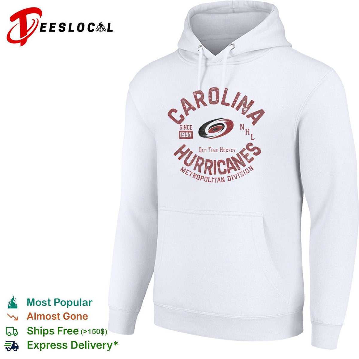 Carolina Hurricanes Since 1997 NHL Old Time Hockey Metropolitan Division shirt Unisex