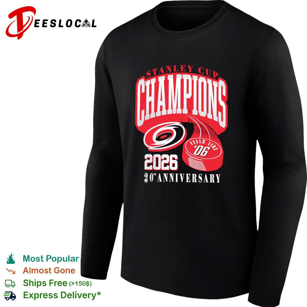 Carolina Hurricanes Stanley Cup Champions 2026 20th Anniversary shirt Unisex