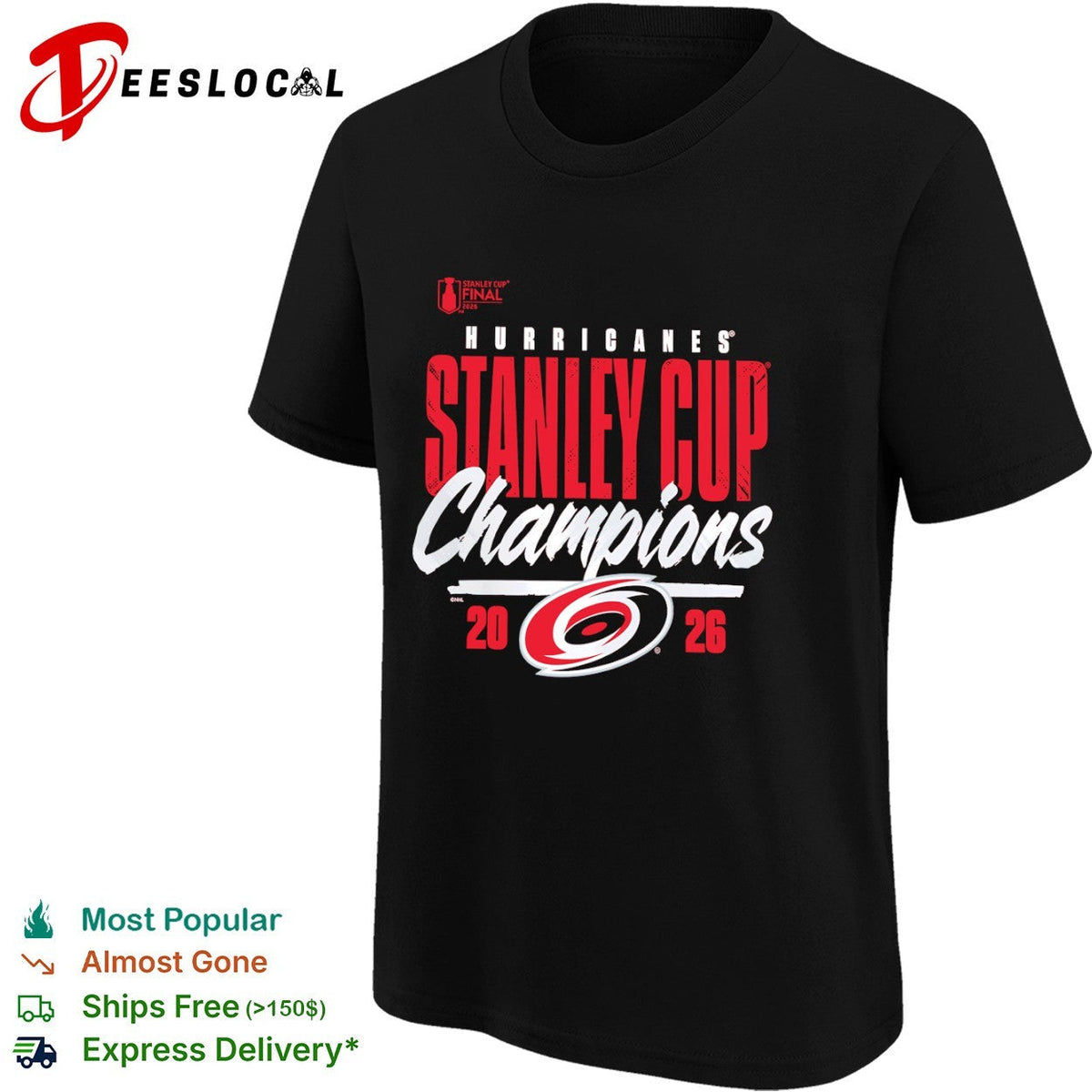 Carolina Hurricanes Stanley Cup Champions 2026 NHL Finals shirt Unisex