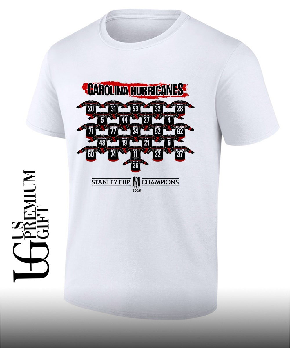 Carolina Hurricanes Stanley Cup Champions 2026 jerseys shirt Unisex