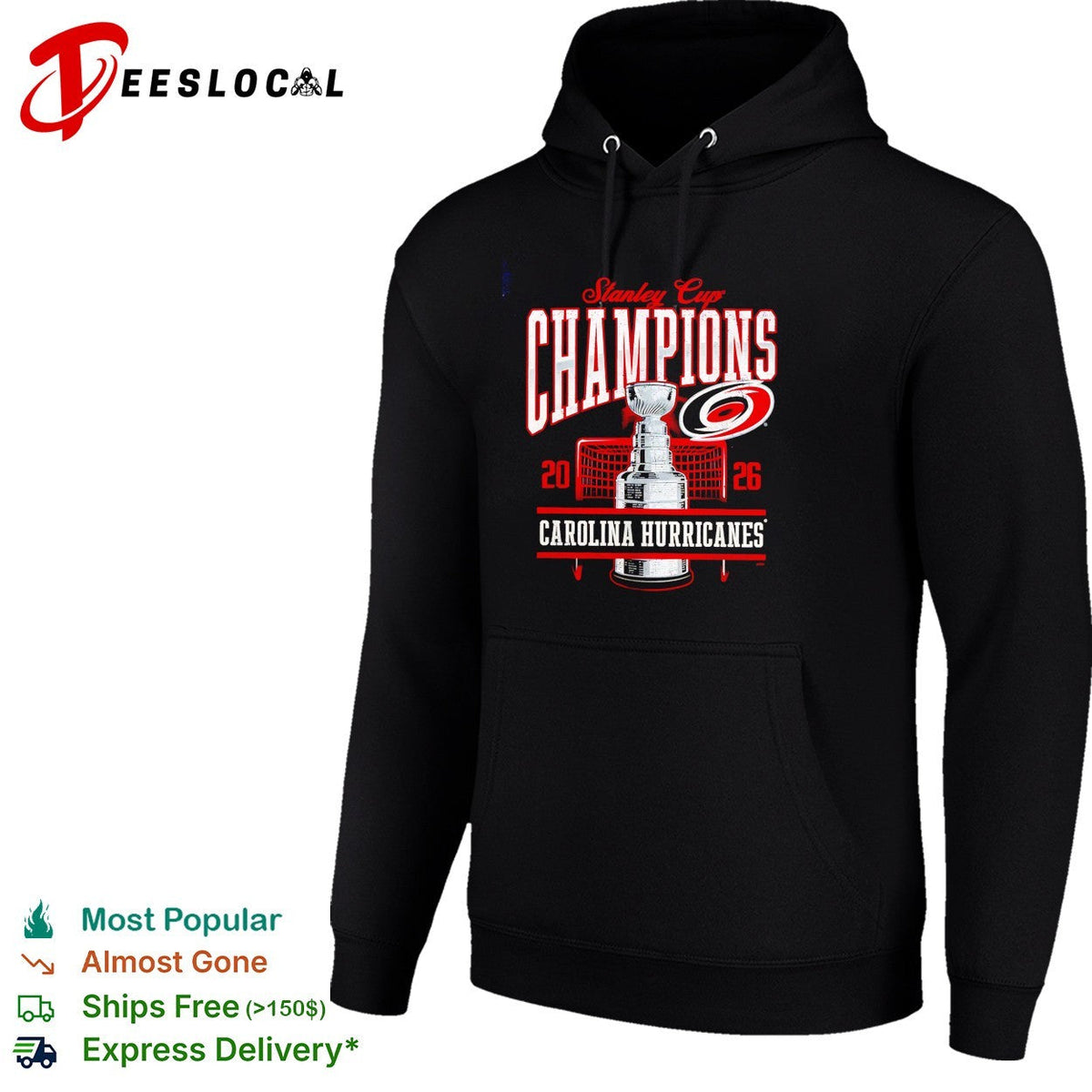 Carolina Hurricanes Stanley Cup Champions 2026 trophy net goal arc art shirt Unisex