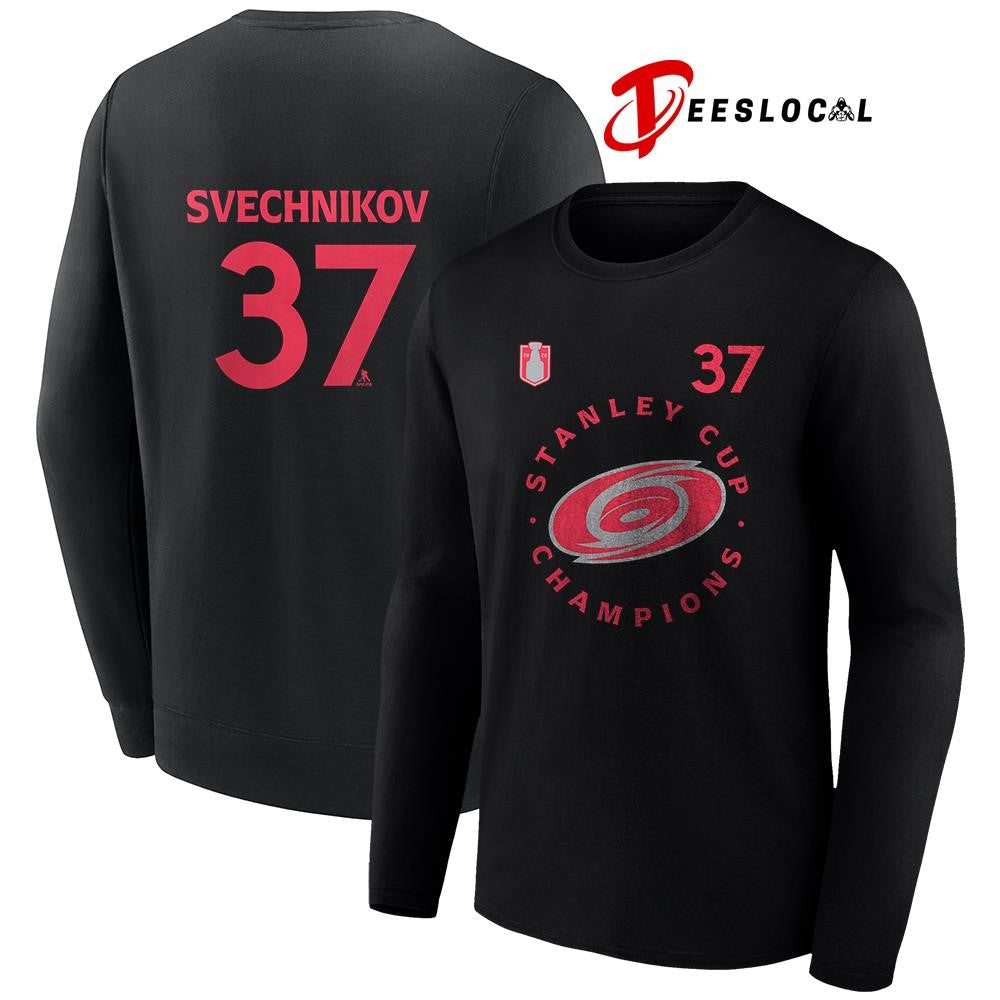 Carolina Hurricanes Stanley Cup champions Andrei Svechnikov logo shirt Unisex