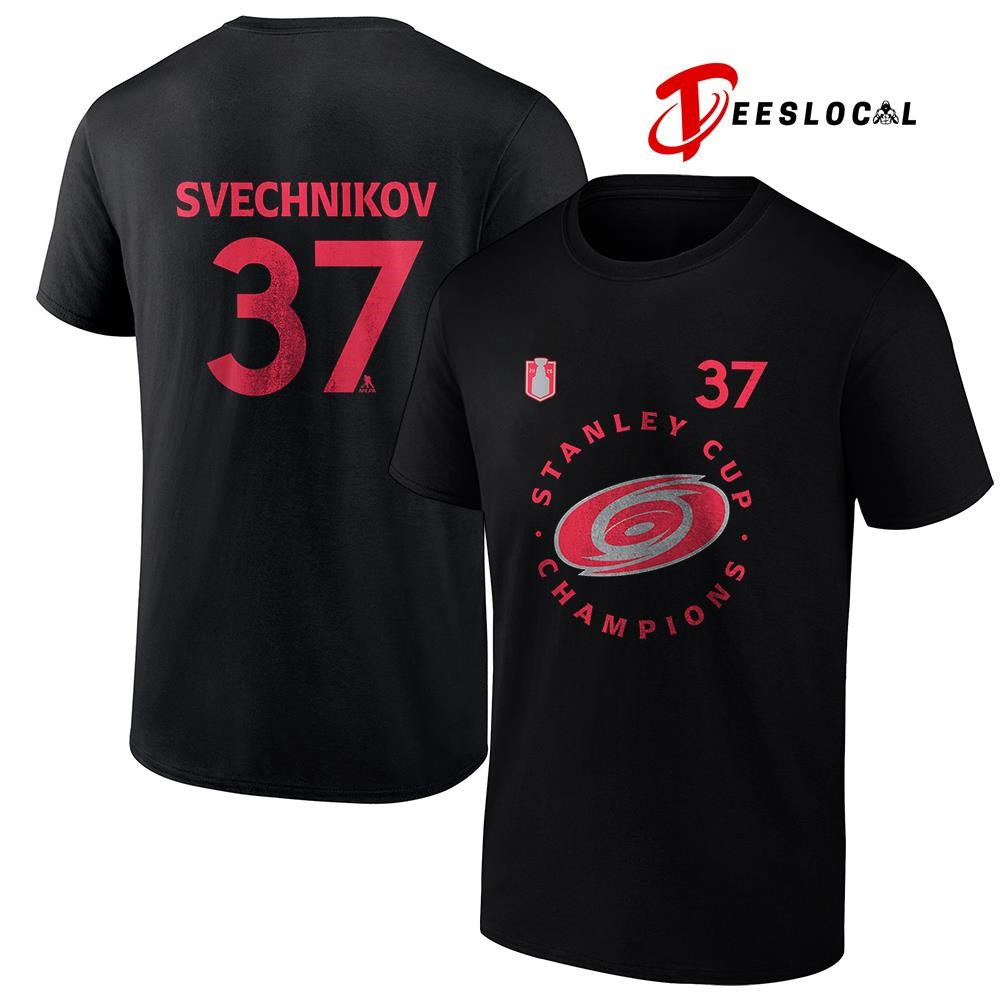 Carolina Hurricanes Stanley Cup champions Andrei Svechnikov logo shirt Unisex