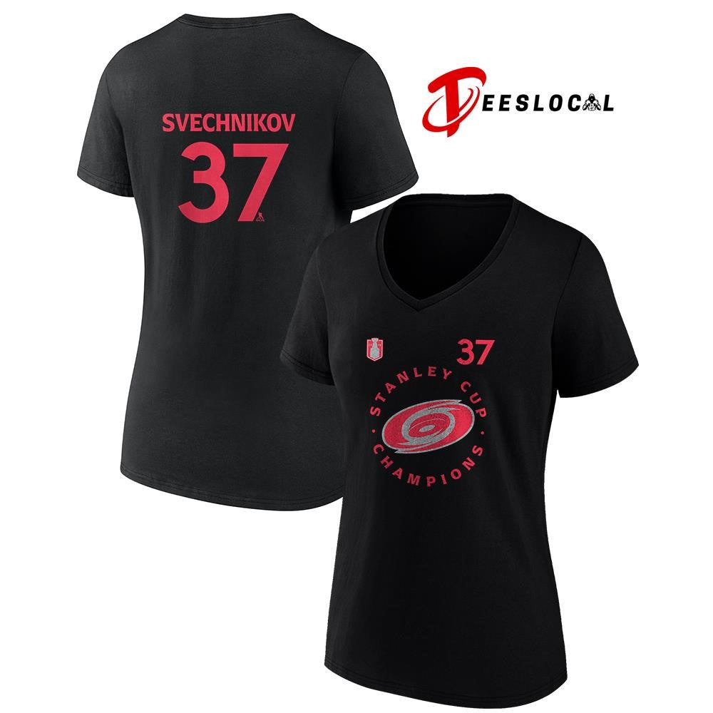 Carolina Hurricanes Stanley Cup champions Andrei Svechnikov logo shirt Unisex